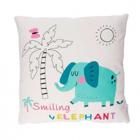 Pack 2 Unidades -  Funda cojín Elefantes