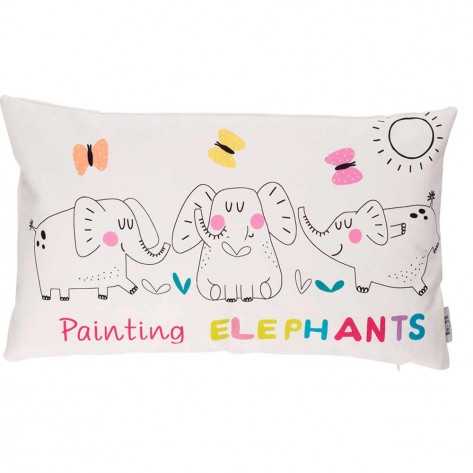 Pack 2 Unidades -  Funda cojín Elefantes