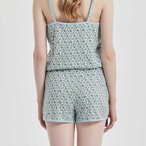 Mono algodón Irene azul