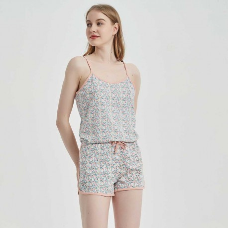 Mono algodón Marina rosa