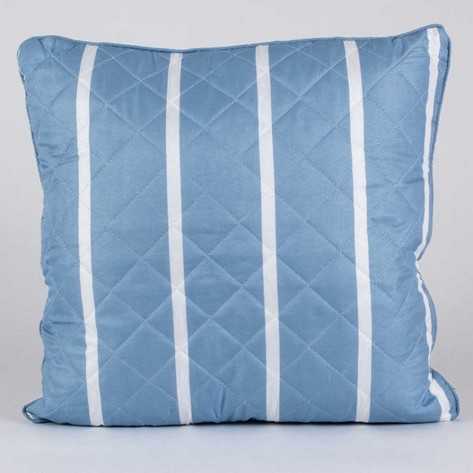 Cojín cuadrante Raya Nit celeste 55x55 - Funda + Relleno