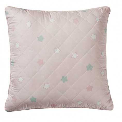 Cojín cuadrante Tuly rosa 55x55 - Funda + Relleno
