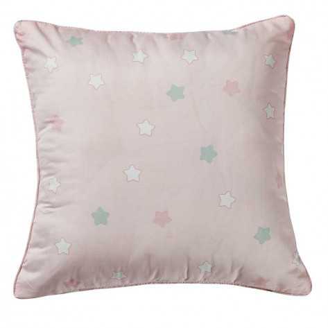 Cojín cuadrante Tuly rosa 55x55 - Funda + Relleno