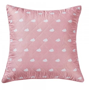 Cojín cuadrante Nubecita rosa 55x55 - Funda + Relleno