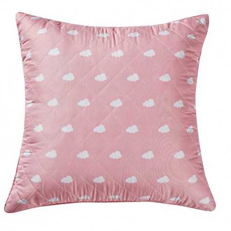 Cojín cuadrante Nubecita rosa 55x55 - Funda + Relleno