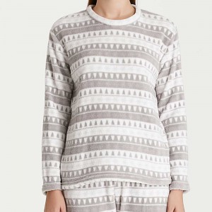 Pijama coral Paola gris 2