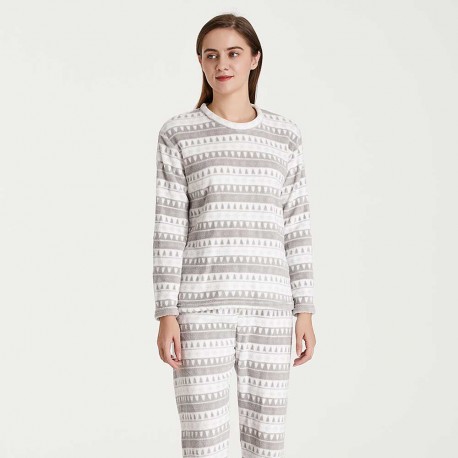 Pijama coral Paola gris