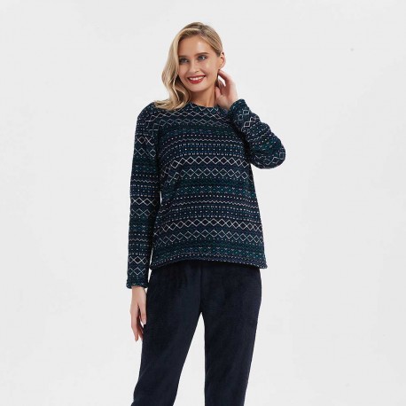 Pijama coral Alejandro azul