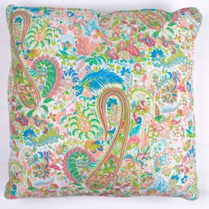 Cojín cuadrante Bahamas verde 55x55 - Funda + Relleno