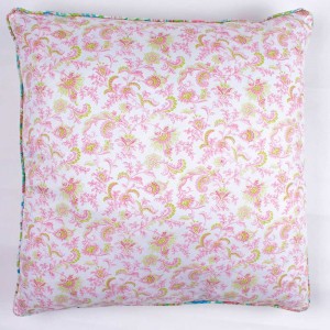 Cojín cuadrante Bahamas verde 55x55 - Funda + Relleno 2