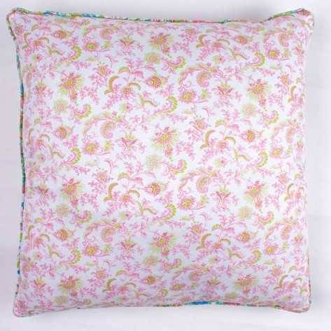 Cojín cuadrante Bahamas verde 55x55 - Funda + Relleno