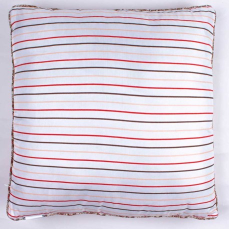 Cojín cuadrante Fani teja 55x55 - Funda + Relleno