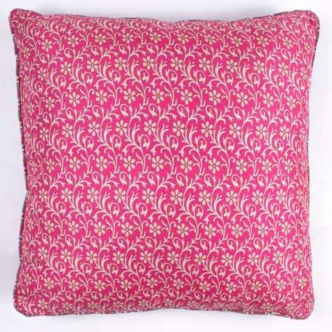 Cojín cuadrante Noa granate 55x55 - Funda + Relleno