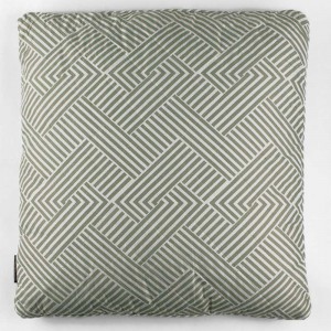 Cojín cuadrante Oscar verde cacería  55x55 - Funda+ Relleno