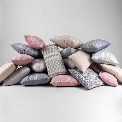 Cojín cuadrante jacquard New Madras esmeralda 45x45 - Funda + Relleno