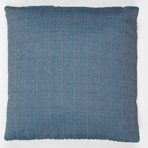 Cojín cuadrante jacquard New Madras azul 45x45 - Funda + Relleno 2
