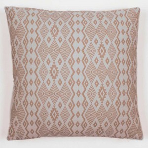 Cojín cuadrante jacquard New Madras beige 45x45 - Funda + Relleno