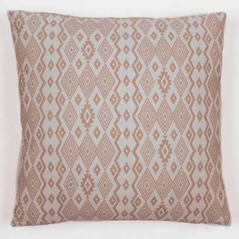 Cojín cuadrante jacquard New Madras beige 45x45 - Funda + Relleno
