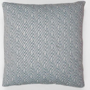 Cojín cuadrante jacquard Madras esmeralda 45x45 - Funda + Relleno