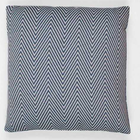 Cojín cuadrante jacquard Feli azul 45x45 - Funda + Relleno