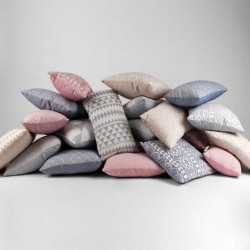 Cojín cuadrante jacquard Feli azul 45x45 - Funda + Relleno