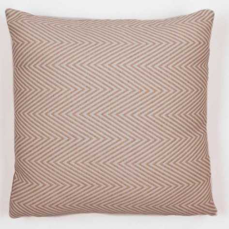 Cojín cuadrante jacquard Feli beige 45x45 - Funda + Relleno