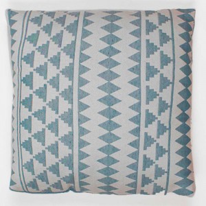 Cojín cuadrante jacquard Hidalgo esmeralda 45x45 - Funda + Relleno