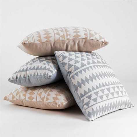 Cojín cuadrante jacquard Hidalgo esmeralda 45x45 - Funda + Relleno