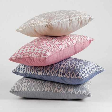 Cojín rectangular 30x50 jacquard New Madras esmeralda - Funda + Relleno