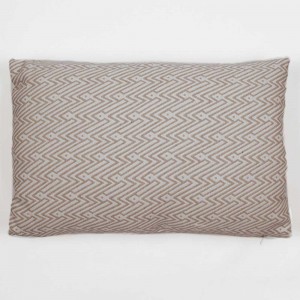 Cojín rectangular 30x50 jacquard Madras beige - Funda + Relleno