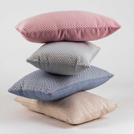 Cojín rectangular 30x50 jacquard Feli esmeralda - Funda + Relleno