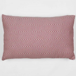 Cojín rectangular 30x50 jacquard Feli rosa - Funda + Relleno