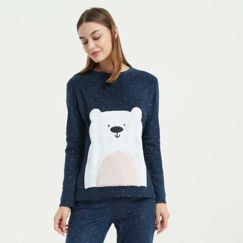 Pijama polar Osito azul