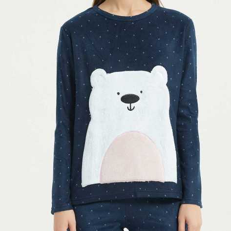 Pijama polar Osito azul