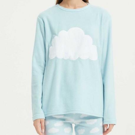 Pijama polar Nube celeste