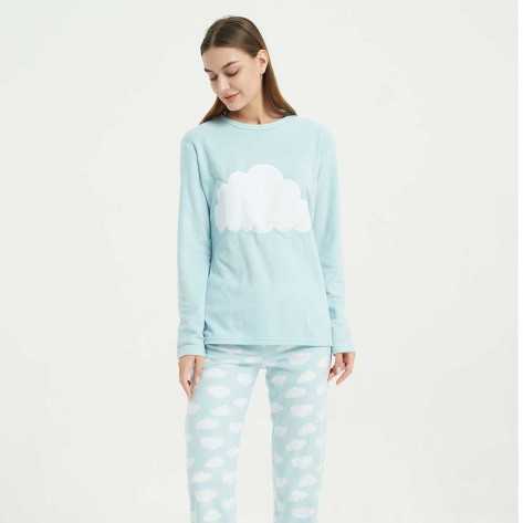 Pijama polar Nube celeste
