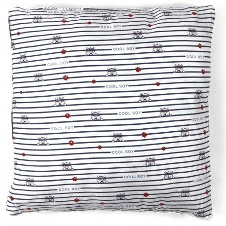 Cojín cuadrante Toby 55x55 - Funda + Relleno