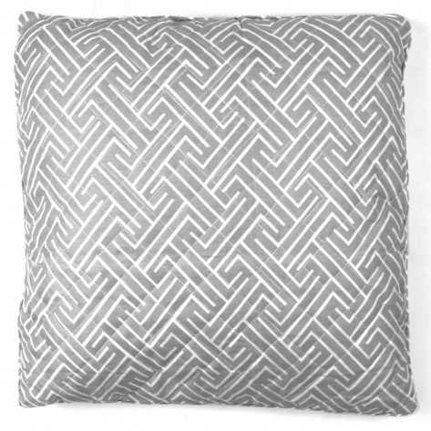 Cojín cuadrante Abel perla 55x55 - Funda + Relleno