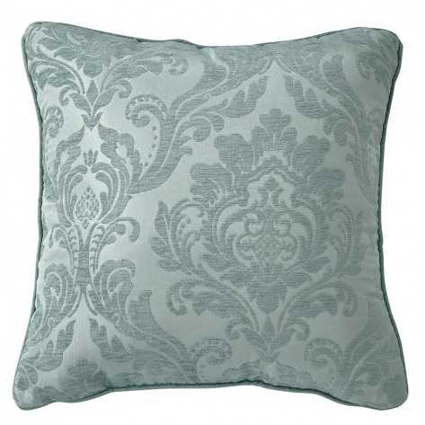 Cojín cuadrante jacquard chenilla Ornamental verde 45x45 - funda + relleno