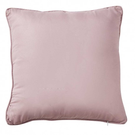 Cojín jacquard chenilla Ornamental malva 45x45 - Funda + Relleno