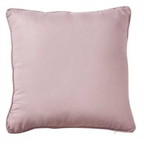 Cojín jacquard chenilla Ornamental malva 45x45 - Funda + Relleno