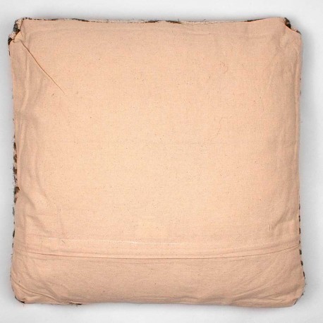 Cojín cuadrante algodón Tomares verde 45x45 - Funda + Relleno