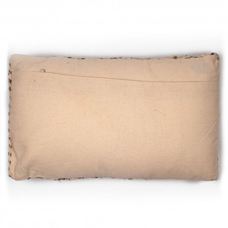 Cojín rectangular algodón 30x50 Mairena teja - Funda + Relleno