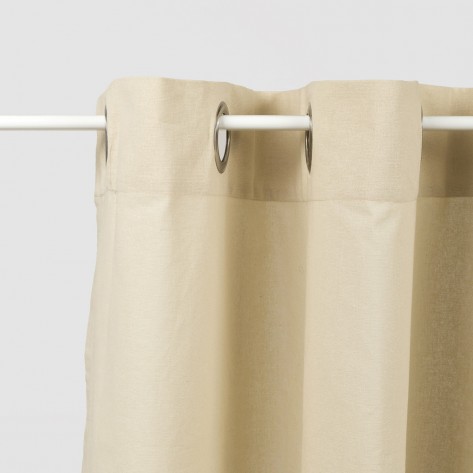 Cortina algodón orgánico beige