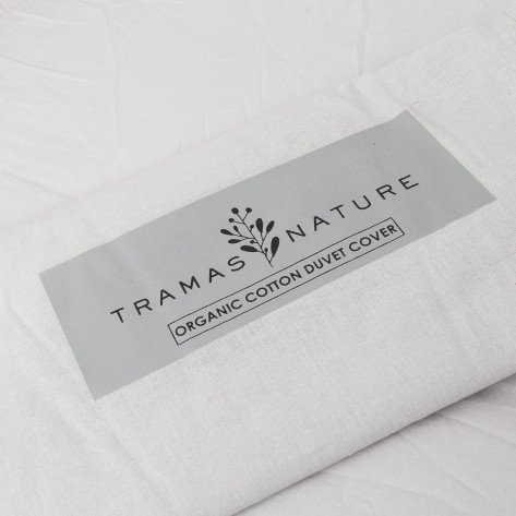 Funda nórdica algodón orgánico gris