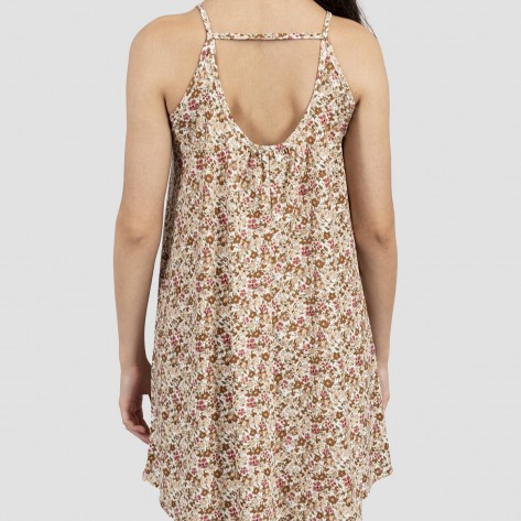 Vestido corto tirantes crepe Amelie