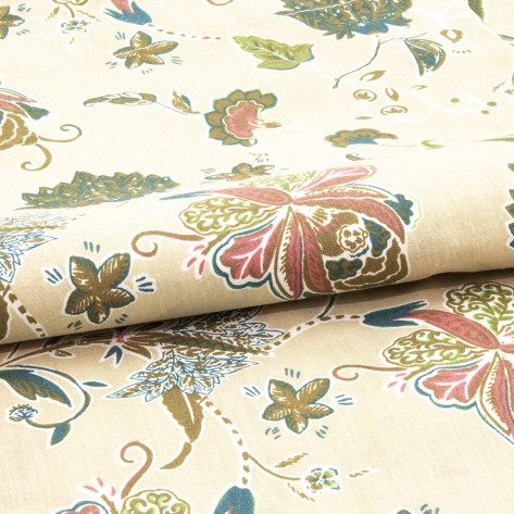 Juego de sábanas algodón María verde cacería