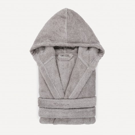 Albornoz capucha perla 450gr Unisex