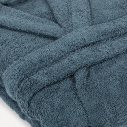 Albornoz capucha verde menta 450gr Unisex