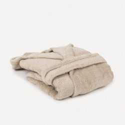 Albornoz capucha arena 450gr Unisex